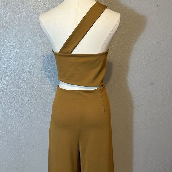 House of Harlow X revolve toffee Fabien women’s wide leg jumpsuit size L - Picture 9 of 15